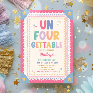 Invitation Fête d'anniversaire inoubliable et fantaisiste pou