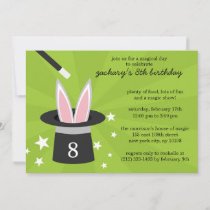 Invitation Fête d'anniversaire Lime Peek-a-Boo