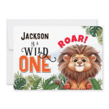 Fête d'anniversaire Lion Safari Wild One pour enfa