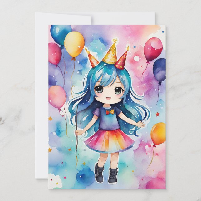 Invitation Fête d'anniversaire magique (Devant)
