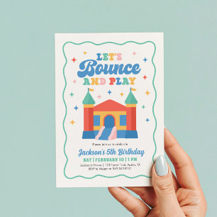 Invitation Fête d'anniversaire Maison à Ressort
