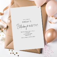 Fête d'anniversaire minimaliste et neutre pour les