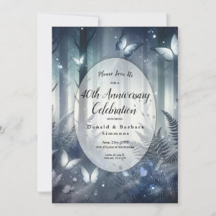 Invitation Fête d'anniversaire Moonlit Wings et Midnight Magi