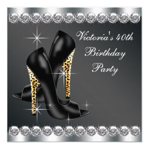 Invitations Faire Part Cartes Anniversaire Noir Blanc Zazzle Fr