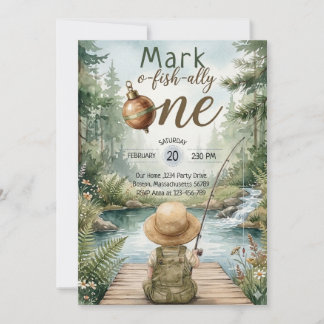 Invitation Fête d'anniversaire Ofishally One Boy