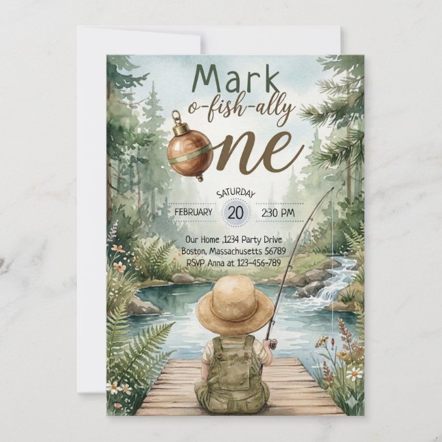 Invitation Fête d'anniversaire Ofishally One Boy (Devant)