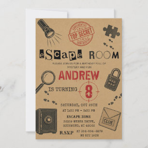 Invitation Fête d'anniversaire personnalisée pour enfants ave