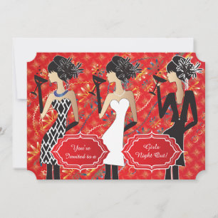Invitation Fête d'anniversaire personnalisée pour filles