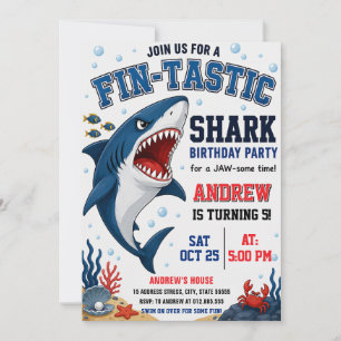 Invitation Fête d'anniversaire personnalisée pour garçons sur