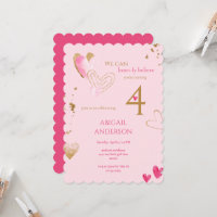 Fête d'anniversaire Pink Heart-ly Believe