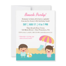 Fête d'anniversaire plage amusante pour les enfant