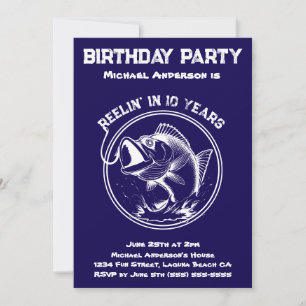 Invitation Fête d'anniversaire-Poisson