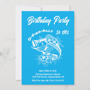 Invitation Fête d'anniversaire-Poisson