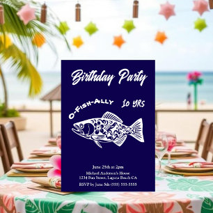 Invitation Fête d'anniversaire-Poisson