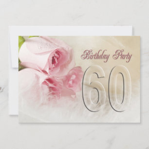 Invitation fête d'anniversaire pour 60 ans