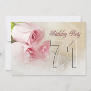 Invitation fête d'anniversaire pour 71 ans