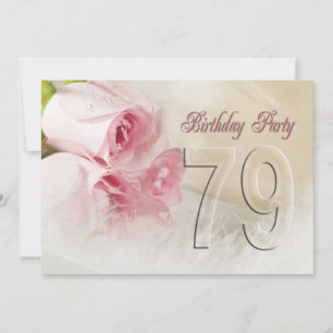 Invitation fête d'anniversaire pour 79 ans