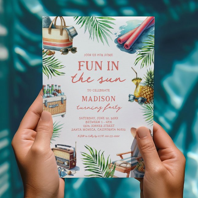 Invitation Fête d'anniversaire pour adultes : Amusement au so (Créateur téléchargé)