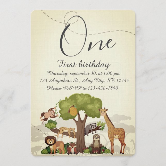 Invitation Fête d'anniversaire pour enfants (Devant)