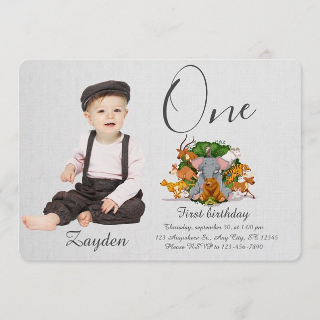 Invitation Fête d'anniversaire pour enfants (Devant)