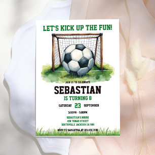 Invitation Fête d'anniversaire pour enfants de football