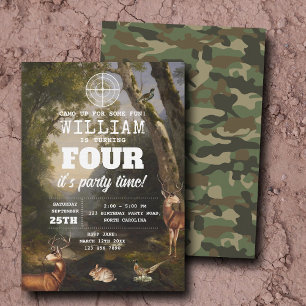 Invitation Fête d'anniversaire pour enfants en plein air sur