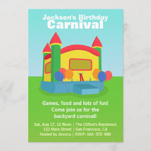 Invitation Fête d'anniversaire pour enfants - Joyeuse fête fo
