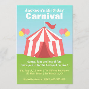 Invitation Fête d'anniversaire pour enfants - Joyeuse fête fo