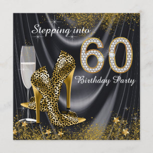 Invitation Fête d'anniversaire pour entrer dans la soixantain