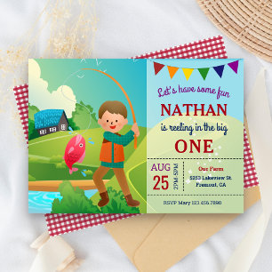 Invitation Fête d'anniversaire pour garçon sur le thème de la