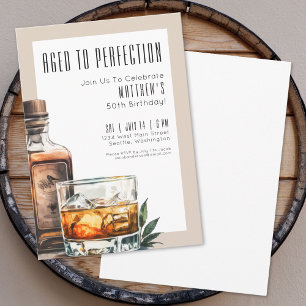 Invitation Fête d'anniversaire pour homme Parfaitement Vieill