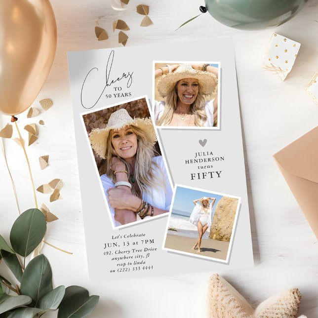 Invitation Fête d'anniversaire pour les 3 ans (Créateur téléchargé)