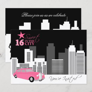 Invitation Fête d'anniversaire pour les seize ans