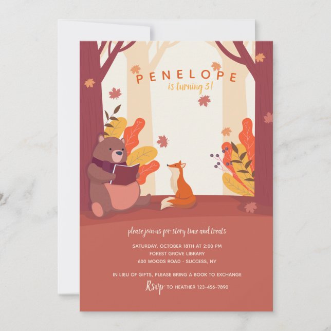 Invitation Fête d'anniversaire pour l'Histoire (Devant)