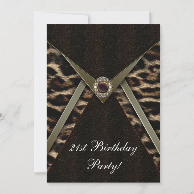 Invitation Fête d'anniversaire pour un nombre quelconque de f (Devant)
