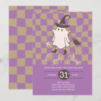 Fête d'anniversaire rétro Halloween fantôme effray