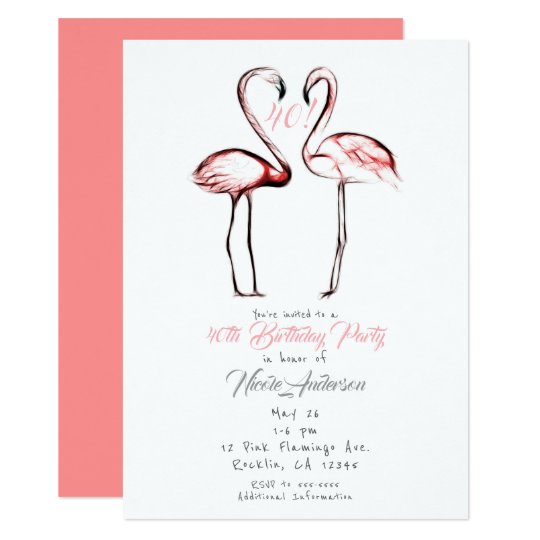 Invitation Fete D Anniversaire Rose De Flamant Rose De Zazzle Fr Invitation Fete D Anniversaire Rose De Flamant Rose De Zazzle Fr