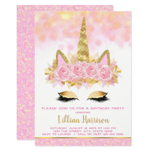 Invitations Faire Part Rose Et Or Zazzle Fr