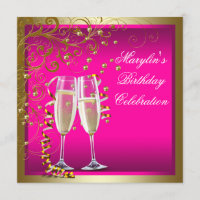 Fête d'anniversaire rose doré pour femme