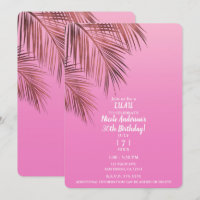 Fête d'anniversaire Rose Palme Bronze Bahama Breez