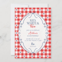 Fête d'anniversaire Rouge Blanc et Deux Secondes