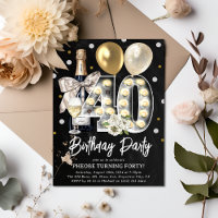 Fête d'anniversaire rustique de 40 ans pour adulte