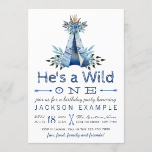 Invitation Fête d'anniversaire sauvage de garçons pour leur p