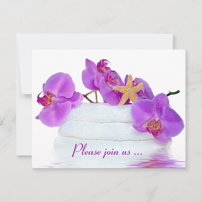 Invitation Fête d'anniversaire spa (Devant)