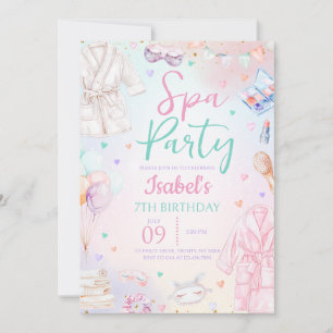 Invitation Fête d'anniversaire spa