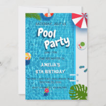 Fête d'anniversaire Splash Piscine Été