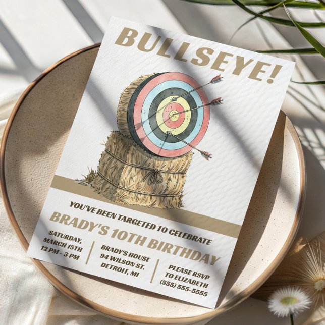 Invitation Fête d'anniversaire sur le thème de la cible de ti (Créateur téléchargé)