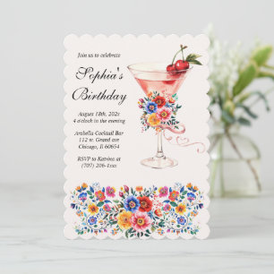 Invitation Fête d'anniversaire sur le thème de la Fiesta pers
