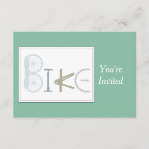 Invitation Fête d'anniversaire sur mesure, vélo, vélo, vélo