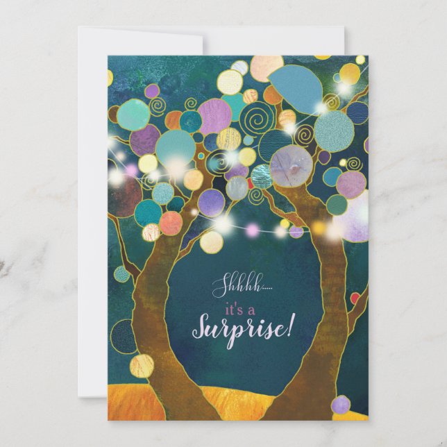 Invitation Fête d'anniversaire surprise (Devant)